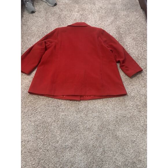 Lane Bryant Red Double Breasted Peacoat Sz 28 - Picture 14 of 14